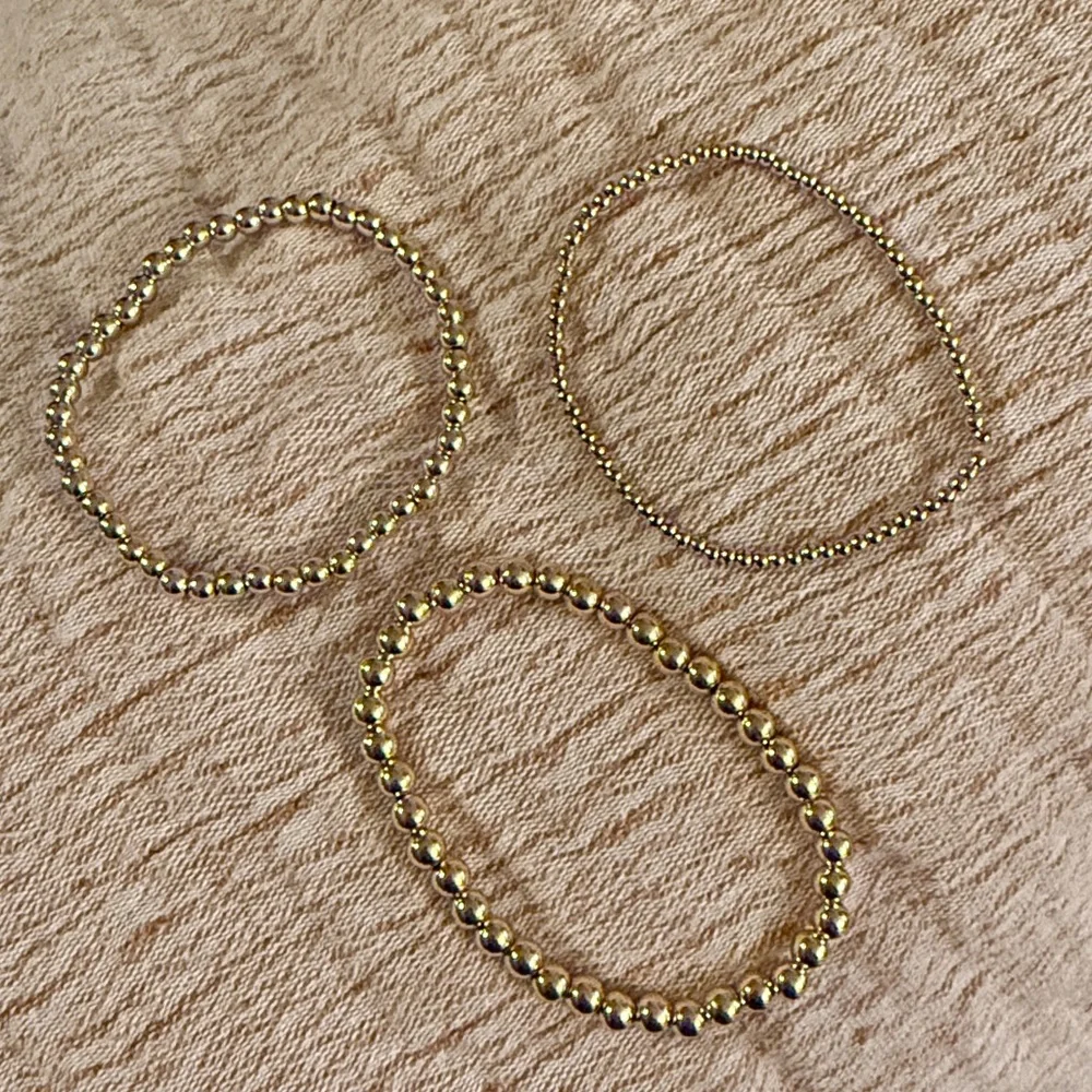 18k Gold Filled Beaded Bracelet - Picture 2 of 2